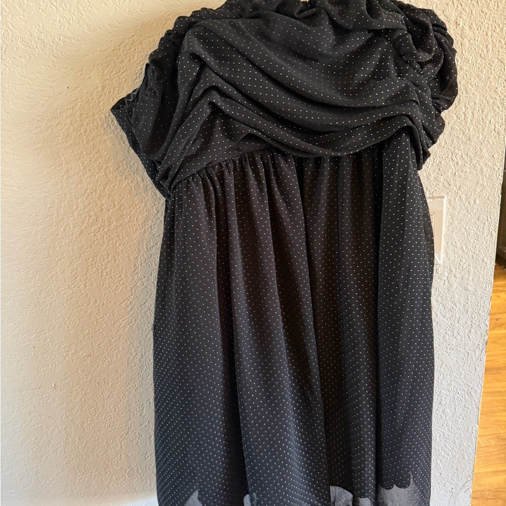 Lane Bryant Black Strapless Dress